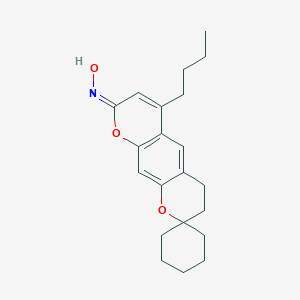 N-{6'-butyl-4',8'-dihydro-3'H-spiro[cyclohexane-1,2'-pyrano[3,2-g]chromene]-8'-ylidene}hydroxylamine图片