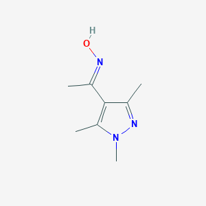 (E)-N-[1-(1,3,5-trimethyl-1H-pyrazol-4-yl)ethylidene]hydroxylamine图片