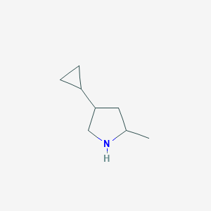 4-cyclopropyl-2-methylpyrrolidine图片