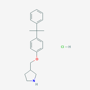 3-{[4-(1-Methyl-1-phenylethyl)phenoxy]-methyl}pyrrolidine hydrochloride图片