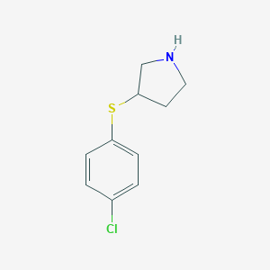 3-[(4-chlorophenyl)sulfanyl]pyrrolidine图片
