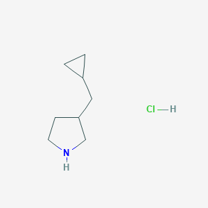 3-(Cyclopropylmethyl)pyrrolidine hydrochloride图片