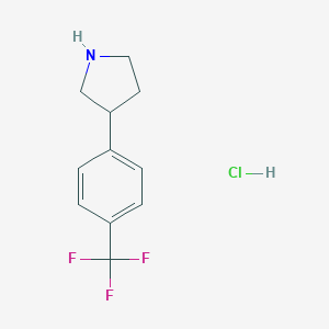 3-[4-(trifluoromethyl)phenyl]pyrrolidine hydrochloride图片