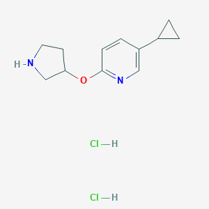 5-Cyclopropyl-2-(Pyrrolidin-3-Yloxy)Pyridine Dihydrochloride图片