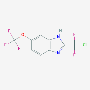2-(Chlorodifluoromethyl)-5-(trifluoromethoxy)-1H-benzimidazole图片