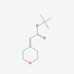 tert-Butyl 2-(tetrahydro-4h-pyran-4-ylidene)acetate图片