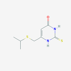 6-[(Propan-2-ylsulfanyl)methyl]-2-sulfanylidene-1,2,3,4-tetrahydropyrimidin-4-one图片