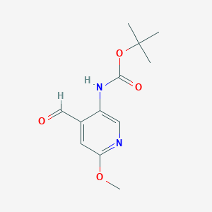 (4-Formyl-6-methoxy-pyridin-3-yl)-carbamic acid tert-butyl ester图片