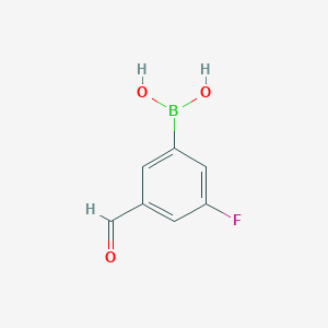 3-Fluoro-5-formylphenylboronic Acid图片