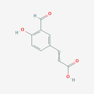 (E)-3-(3-Formyl-4-hydroxyphenyl)-2-propenoic acid图片