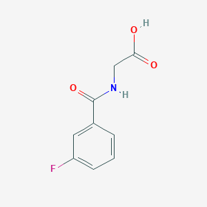 2-[(3-fluorophenyl)formamido]acetic acid图片