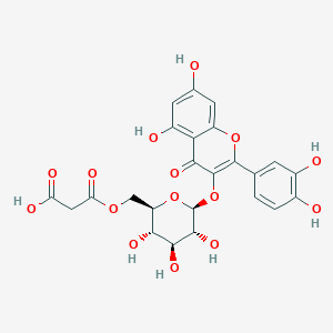 Quercetin 3-?O-?(6''-?O-?Malonyl)?-?β-?D-?glucoside图片