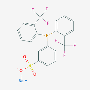 双(2-三氟甲基苯基)(3-磺酸基苯基)膦钠盐图片