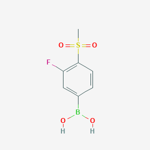 3-Fluoro-4-(methylsulfonyl)phenylboronicacid图片