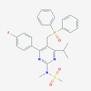 Diphenyl[4-(4-Fluorophenyl)-6-isopropyl-2-(N-methylmethylsulfonyl)amino-pyrimidin-5-yl-methyl]phosphine Oxide图片
