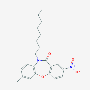7-methyl-2-nitro-10-octyldibenzo[b,f][1,4]oxazepin-11(10H)-one图片