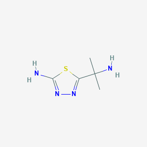 5-(1-amino-1-methylethyl)-1,3,4-thiadiazol-2-amine trihydrochloride图片