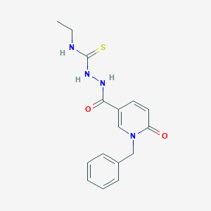 2-[(1-benzyl-6-oxo-1,6-dihydro-3-pyridinyl)carbonyl]-N-ethyl-1-hydrazinecarbothioamide图片