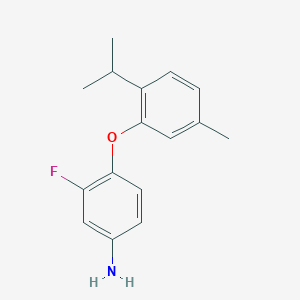 3-Fluoro-4-(2-isopropyl-5-methylphenoxy)aniline图片