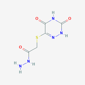 2-[(3,5-dioxo-2,3,4,5-tetrahydro-1,2,4-triazin-6-yl)sulfanyl]acetohydrazide图片