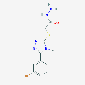 2-{[5-(3-bromophenyl)-4-methyl-4H-1,2,4-triazol-3-yl]thio}acetohydrazide图片