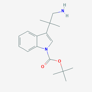 Tert-butyl 3-(1-amino-2-methylpropan-2-yl)-1H-indole-1-carboxylate图片