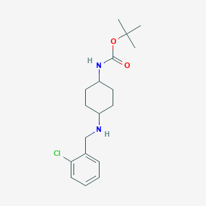 tert-Butyl(1R*,4R*)-4-(2-chlorobenzylamino)cyclohexylcarbamate图片