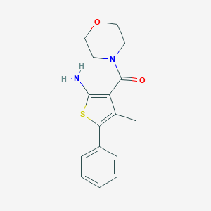 4-Methyl-3-(morpholine-4-carbonyl)-5-phenylthiophen-2-amine图片