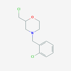 2-(Chloromethyl)-4-[(2-chlorophenyl)methyl]morpholine图片