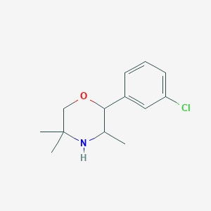 2-(3-Chlorophenyl)-3,5,5-trimethylmorpholine图片