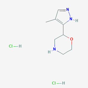 2-(4-methyl-1H-pyrazol-3-yl)morpholine dihydrochloride图片