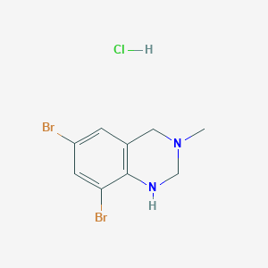 6,8-Dibromo-1,2,3,4-tetrahydro-3-methyl-quinazoline Hydrochloride图片