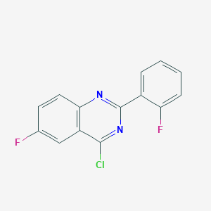 4-Chloro-6-fluoro-2-(2-fluorophenyl)quinazoline图片