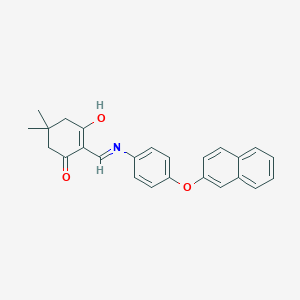 5,5-Dimethyl-2-{[4-(2-naphthyloxy)anilino]methylene}-1,3-cyclohexanedione图片