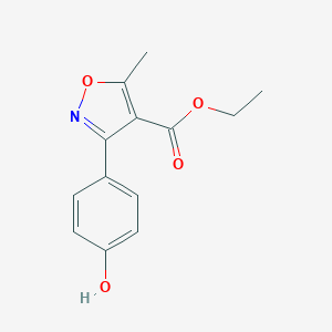 3-(4-羟基苯基)-5-甲基异恶唑-4-甲酸乙酯图片