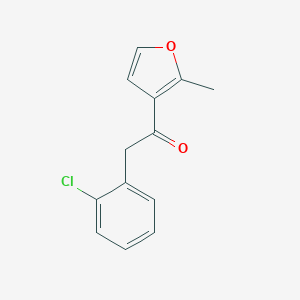 2-(2-chlorophenyl)-1-(2-methylfuran-3-yl)ethan-1-one图片