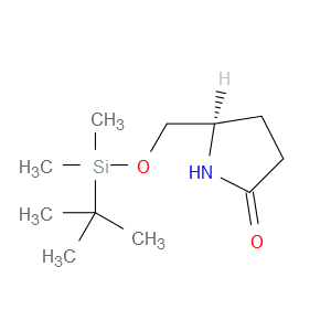 5(R)-5-{(叔丁基二甲基甲硅烷基氧基)甲基}吡咯烷-2-酮图片