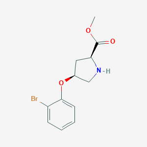Methyl(2S,4S)-4-(2-bromophenoxy)-2-pyrrolidinecarboxylate图片