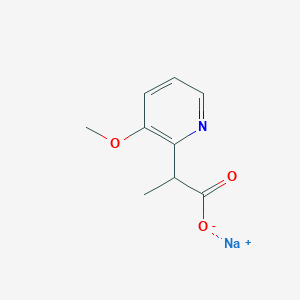 sodium 2-(3-methoxypyridin-2-yl)propanoate图片