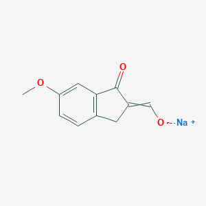sodium(6-methoxy-1-oxo-2,3-dihydro-1H-inden-2-ylidene)methanolate图片