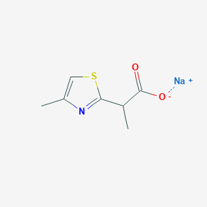 sodium 2-(4-methyl-1,3-thiazol-2-yl)propanoate图片
