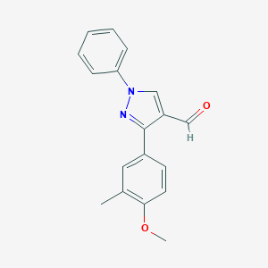 3-(4-Methoxy-3-methylphenyl)-1-phenyl-1H-pyrazole-4-carbaldehyde图片