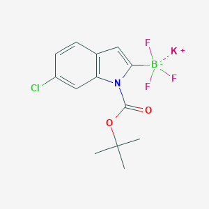 Potassium 1-Boc-6-chloroindole-2-trifluoroborate图片