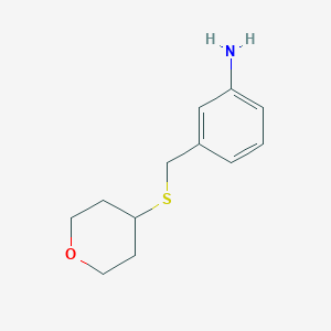 3-[(oxan-4-ylsulfanyl)methyl]aniline图片