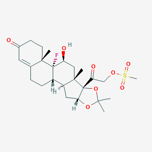1,2-Dihydrotriamcinolone-16,17-acetonide-21-mesylate图片