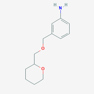 3-[(Oxan-2-ylmethoxy)methyl]aniline图片