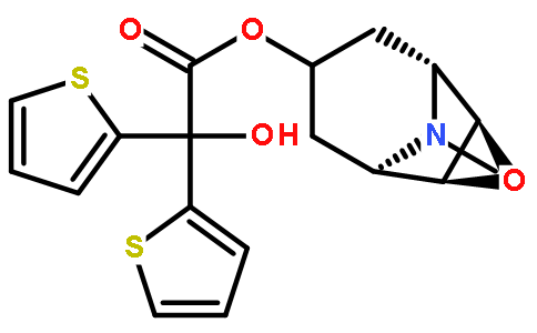 二(2-噻吩基)乙醇酸东莨菪酯图片