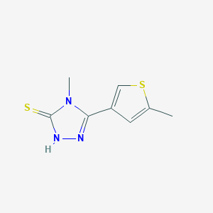 4-methyl-5-(5-methyl-3-thienyl)-4H-1,2,4-triazole-3-thiol图片
