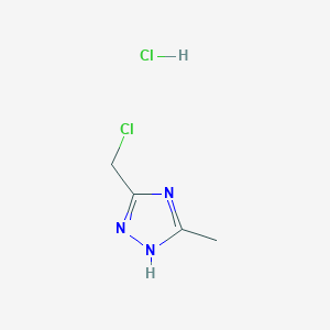 5-(chloromethyl)-3-methyl-1H-1,2,4-triazole hydrochloride图片