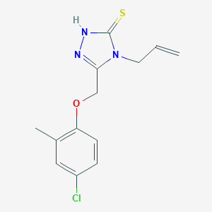 4-allyl-5-[(4-chloro-2-methylphenoxy)methyl]-4H-1,2,4-triazole-3-thiol图片